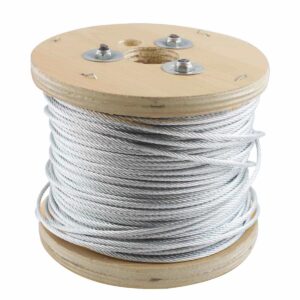CABLE DE ACERO GALVANIZADO 7X7 3/16" ROLLO 500M