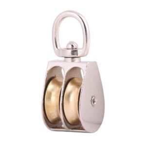 GARRUCHA GIRATORIA DOBLE ZINC 2" (Precio x Pza - Caja c/5 pzas)