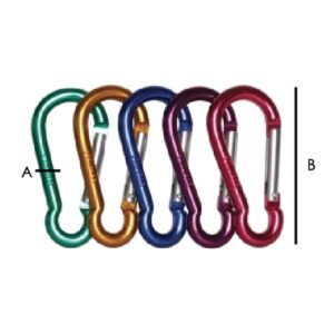 GANCHO RAPIDO ALUMINIO TIPO PERA 8MMX80MM (PRECIO X PIEZA - EMPAQUE GRANEL)