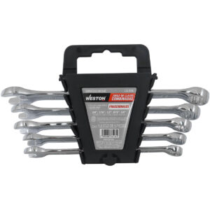JUEGO DE LLAVES COMBINADAS CrV PULIDO ESPEJO FRACCIONALES 5 PZS 3/8" - 5/8"