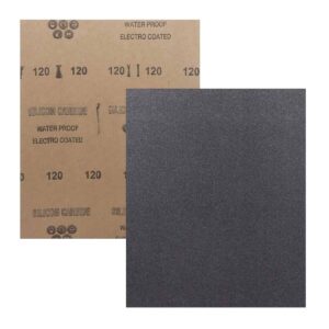 HOJA DE LIJA DE AGUA CARBURO SILICIO 9" x 11" G150 (Precio x pieza - Empaque c/100 pzas)