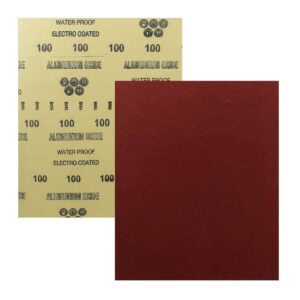 HOJA DE LIJA OXAL ESMERIL 9" x 11" G100 (Precio x pieza - Empaque c/50 pzas)