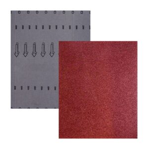 HOJA DE LIJA RESPALDO DE TELA OXIDO DE ALUMINIO 9" X 11" G100(Precio x pieza - Empaque c/50 pzas)