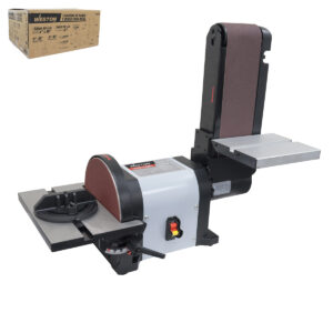 LIJADORA DE MESA BANDA 4" x 36" Y DISCO 8'' 2/3HP (500W) 110V