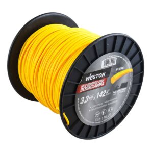 HILO REDONDO P/DESBROZADORA EN CARRETE 3.3mm X 142m - AMARILLO