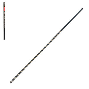 BROCA EXTRA LARGA AAV 1/4" x 18" WP BLACK & SILVER