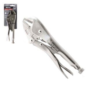 PINZA DE PRESION C/MORDAZA RECTA CRV 10'' (10R) (CAJA C/6 PZAS - PRECIO X PIEZA)