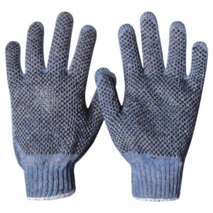 GUANTE ALGODON MULTICOLOR C/PUNTOS PVC UNITALLA (Precio x par - Empaque c/10 pares)